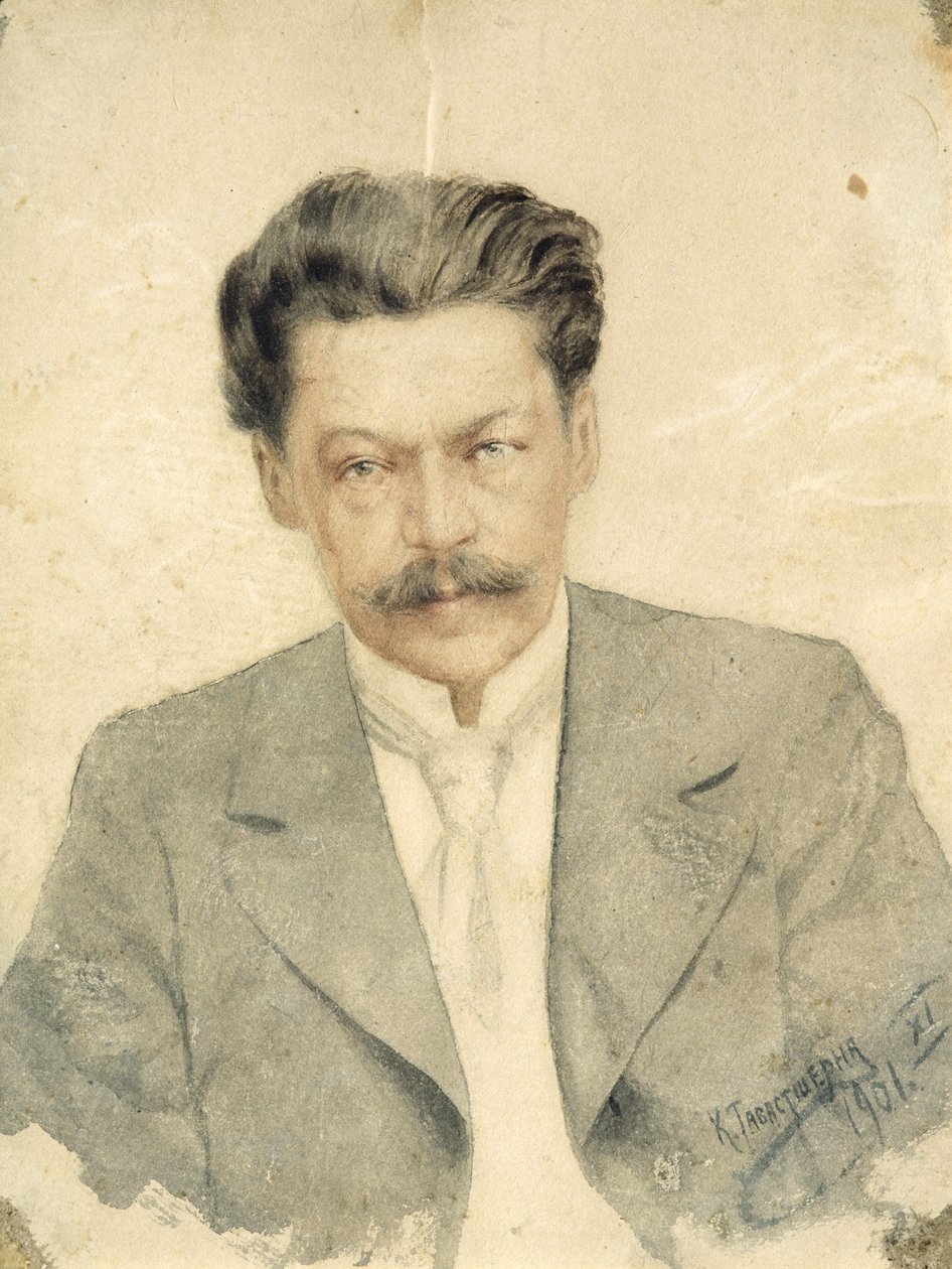 Porträt des Komponisten Anton Arensky von Karl Tavaststjerna