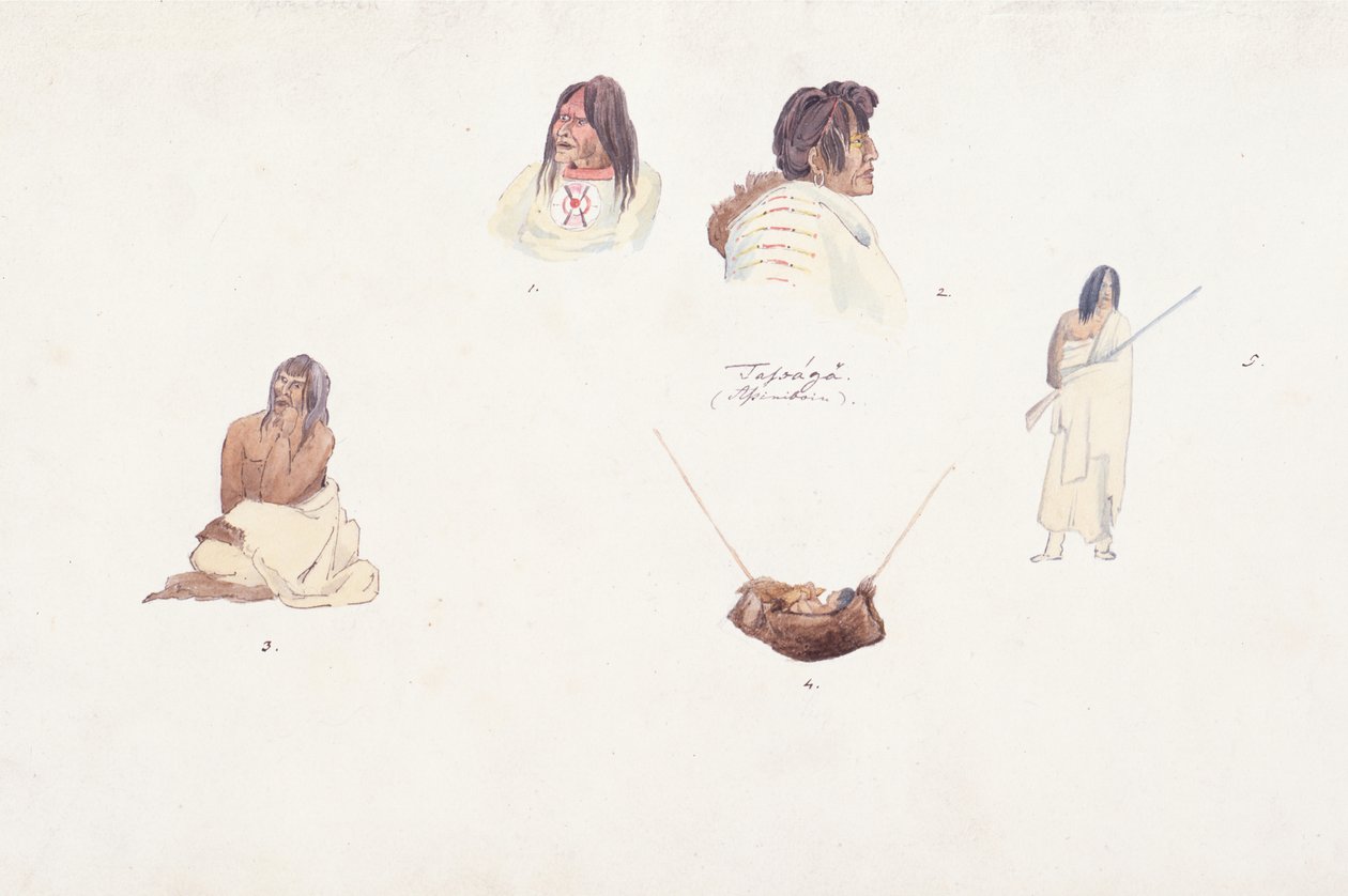 Unidentifizierte Figuren von Karl Bodmer