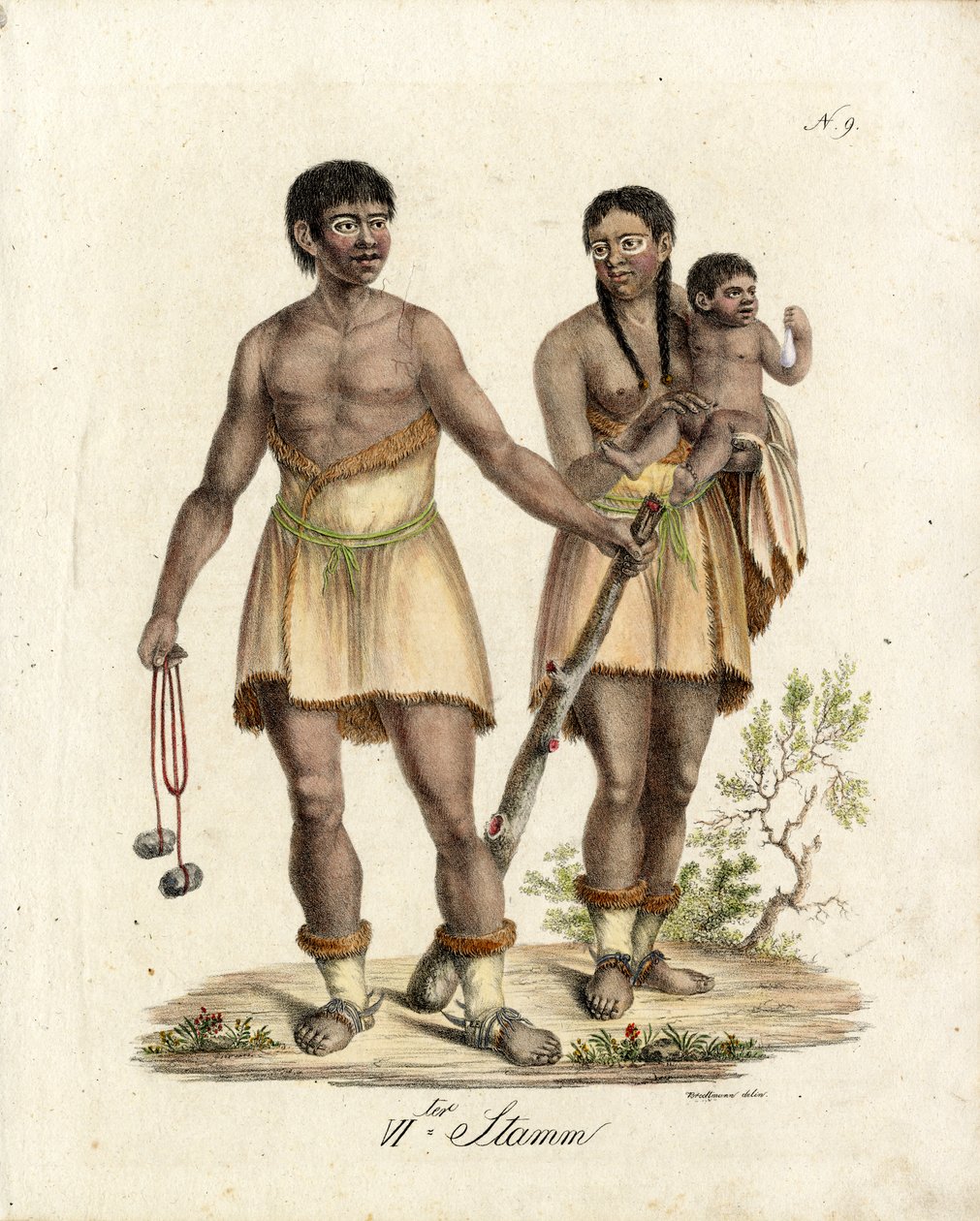 Südamerikanische Ureinwohner von Karl Joseph Brodtmann