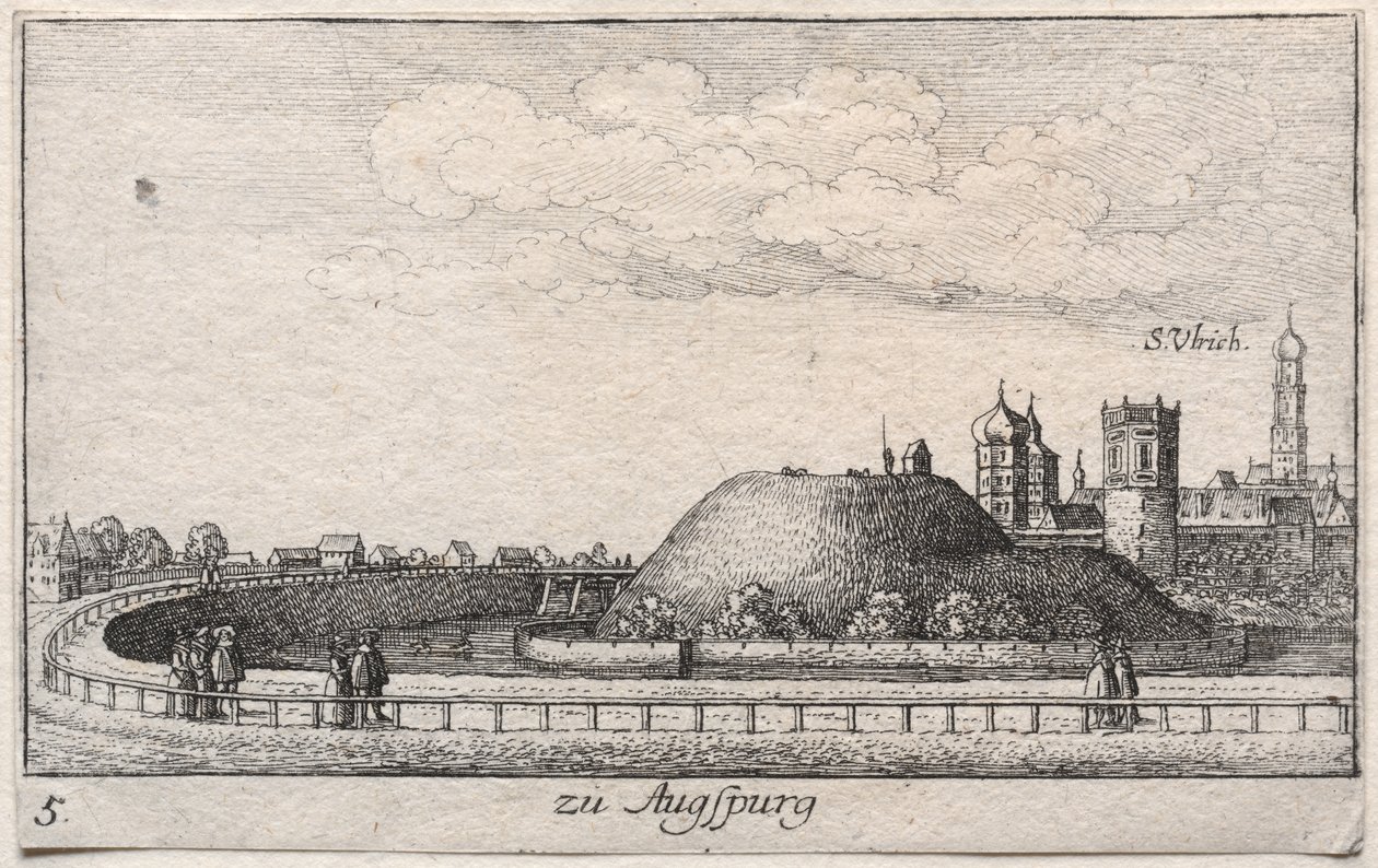 Amoenissimae aliquot locorvm...: Platte 5, Augsburg von Karl Ludwig Bernhard Buchhorn