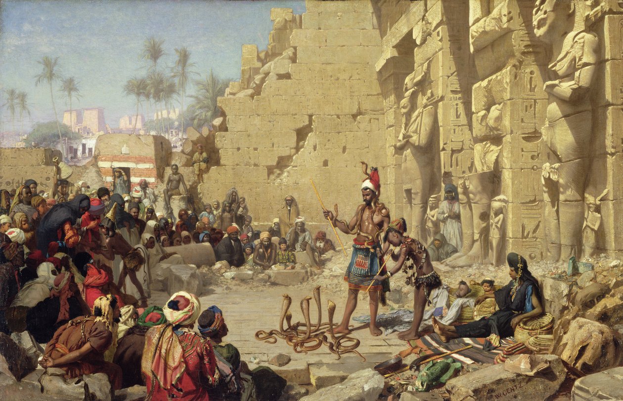 Der Schlangenbeschwörer, 1872 von Karl Wilhelm Gentz