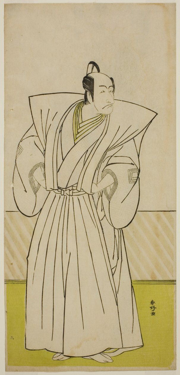 Der Schauspieler Ichikawa Danjuro V als Enya Hangan (?) im Stück Kanadehon Chushin Nagori no Kura (?), aufgeführt im Nakamura-Theater (?) im neunten Monat, 1780 (?) von Katsukawa Shunkо̄
