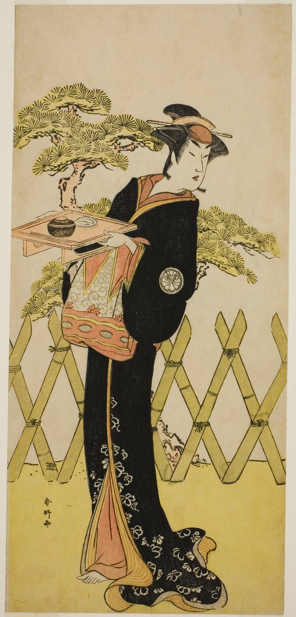 Der Schauspieler Segawa Tomisaburo II als Lady Masago (Masago Gozen) (?) im Stück Genji Saiko Kogane no Tachibana (?), aufgeführt im Ichimura-Theater (?) im elften Monat, 1788 (?) von Katsukawa Shunkо̄