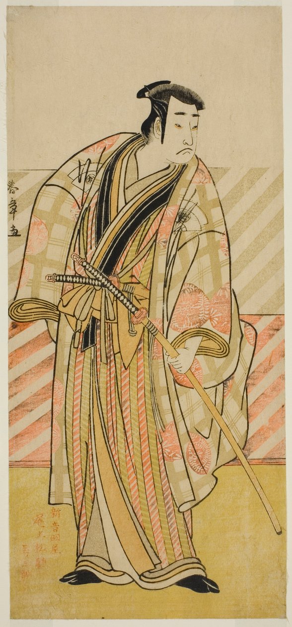 Der Schauspieler Onoe Matsusuke I in einer unidentifizierten Rolle von Katsukawa Shunsho