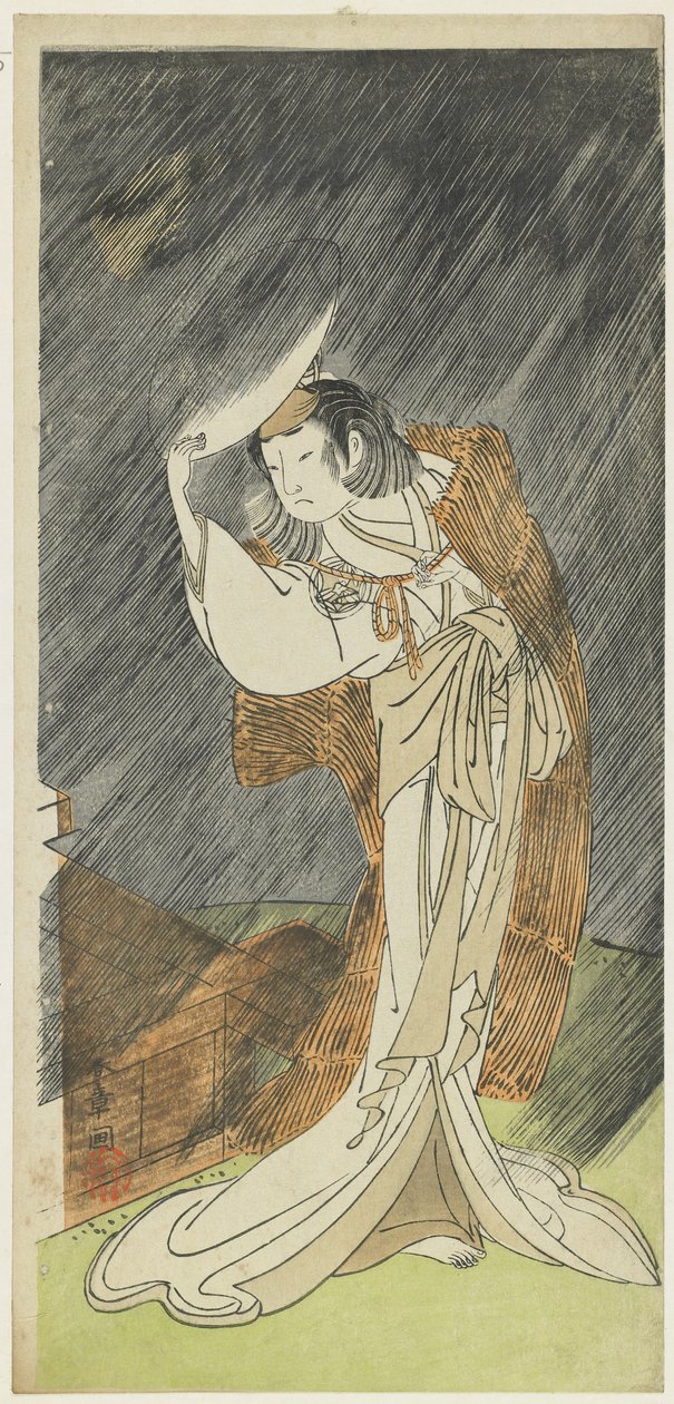 Yamashita Kinsaku II als Lady Asaka von Katsukawa Shunsho