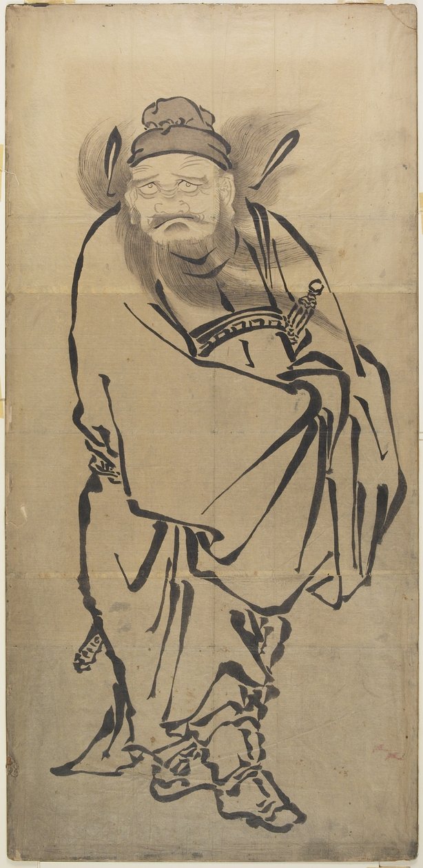(Sho_ki der Dämonenbezwinger), Mitte 18. bis Mitte 19. Jahrhundert von Katsushika Hokusai