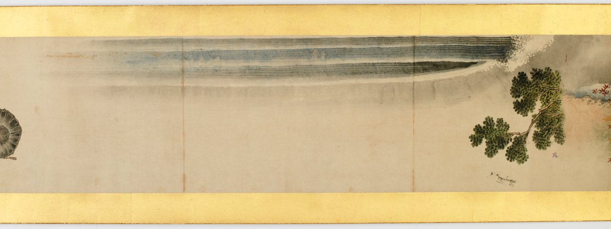 Detail einer Bildrolle mit verschiedenen Bildern, Edo-Periode, 1839 (Detail) von Katsushika Hokusai
