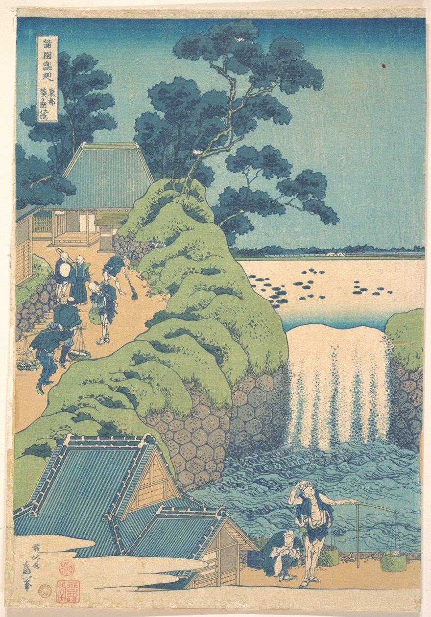 Fall von Aoiga Oka, Yedo von Katsushika Hokusai