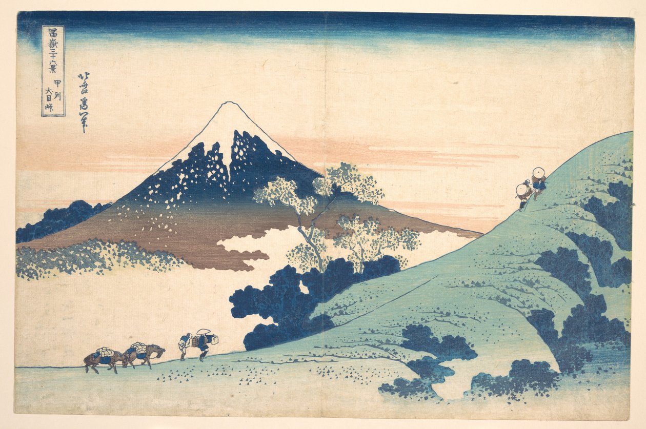 Fuji vom Inume (?) Pass von Katsushika Hokusai