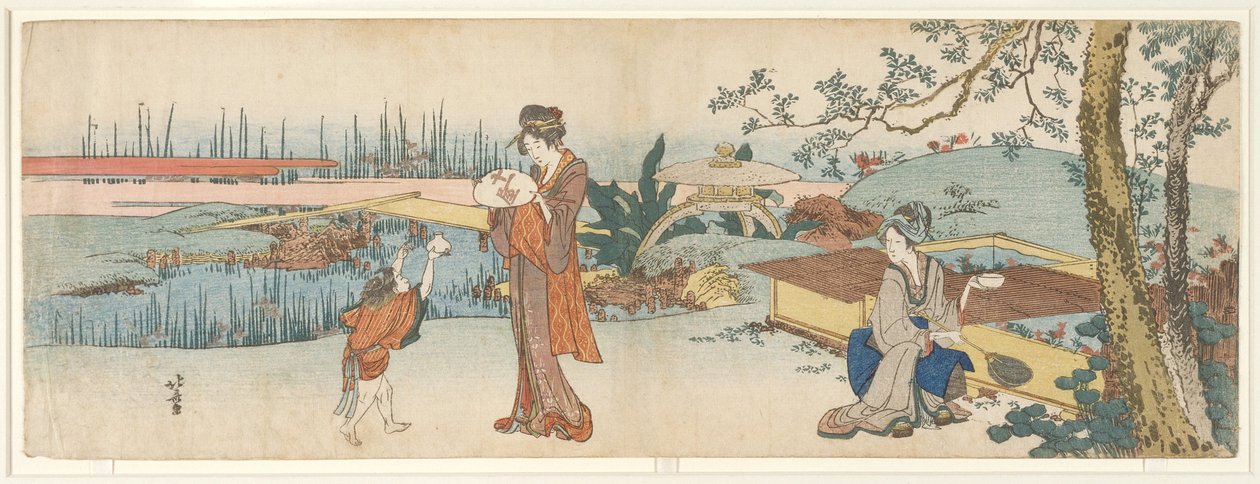 Goldfischverkäufer von Katsushika Hokusai