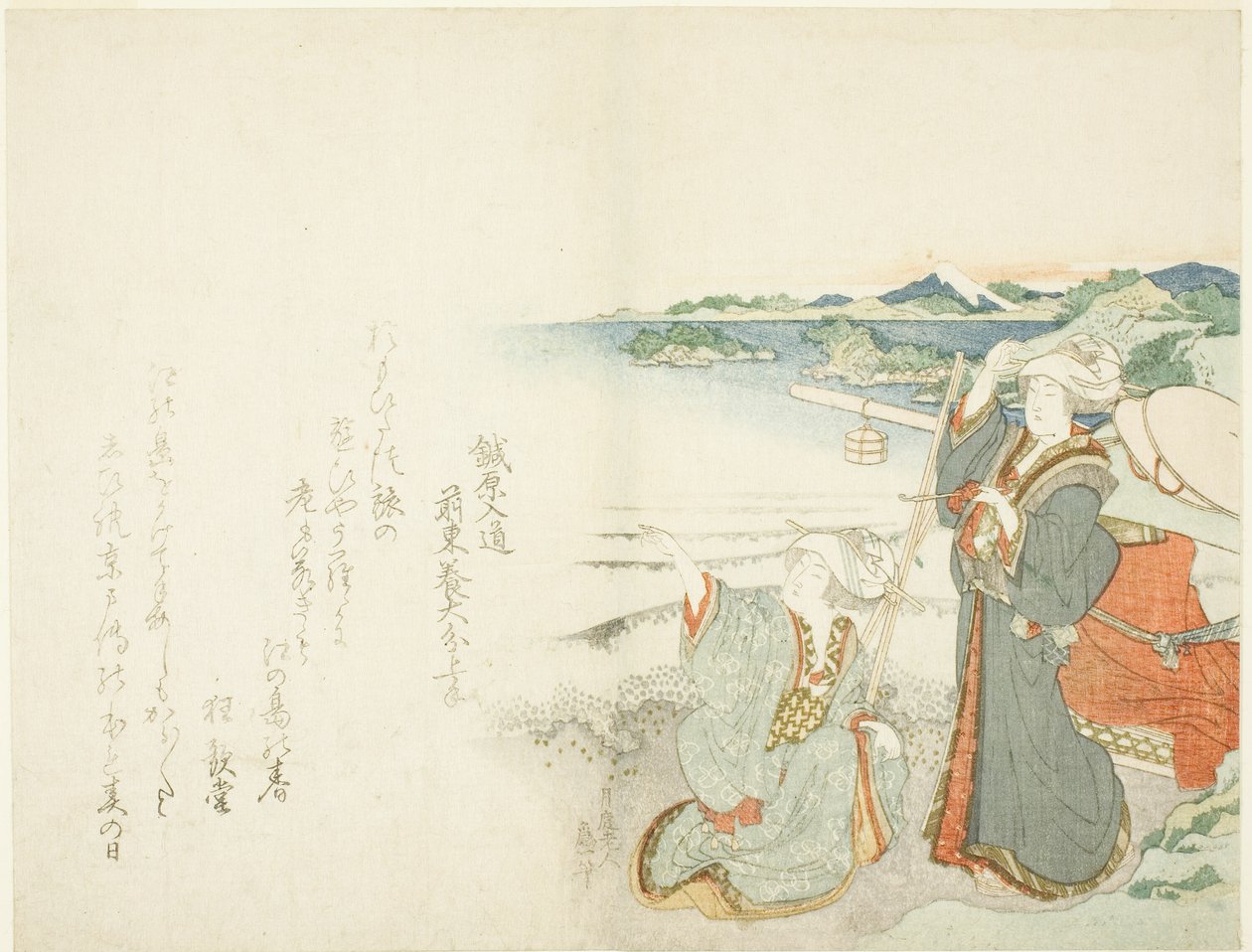 Wallfahrt nach Enoshima von Katsushika Hokusai