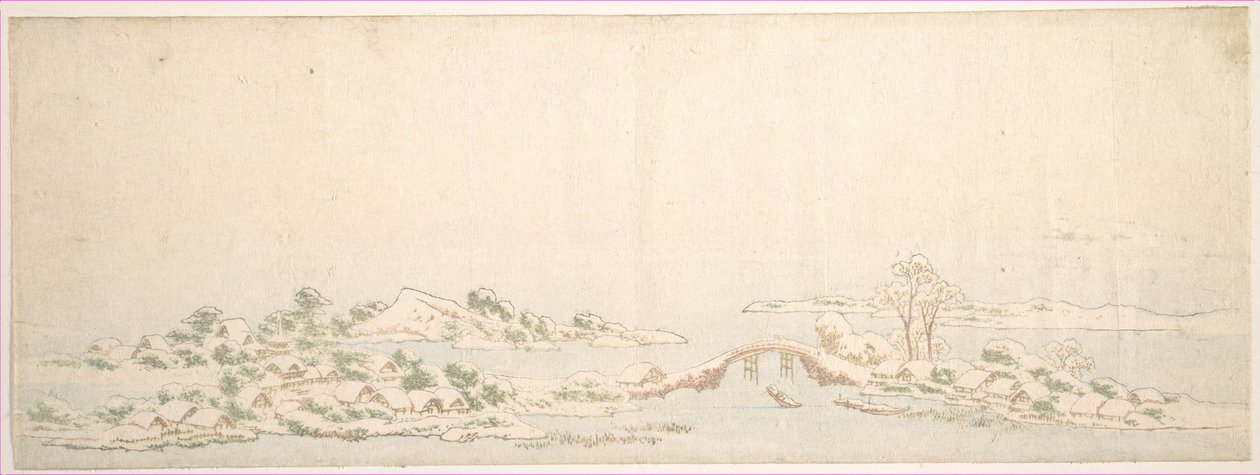 Winterlandschaft von Katsushika Hokusai