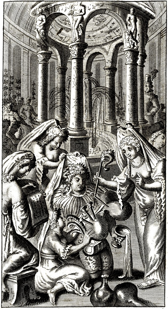 Der fantastische Brunnen, der den Wein schmecken lässt (Rabelais) von Alec Hunter