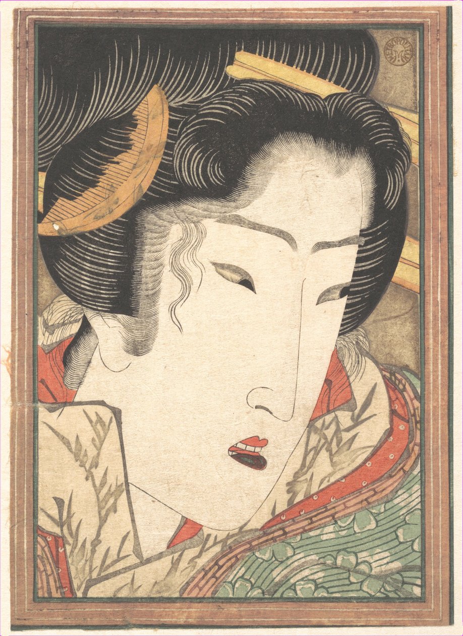Abgelehnte Geisha aus Leidenschaften, die durch Frühlingsschnee abgekühlt wurden von Keisai Eisen