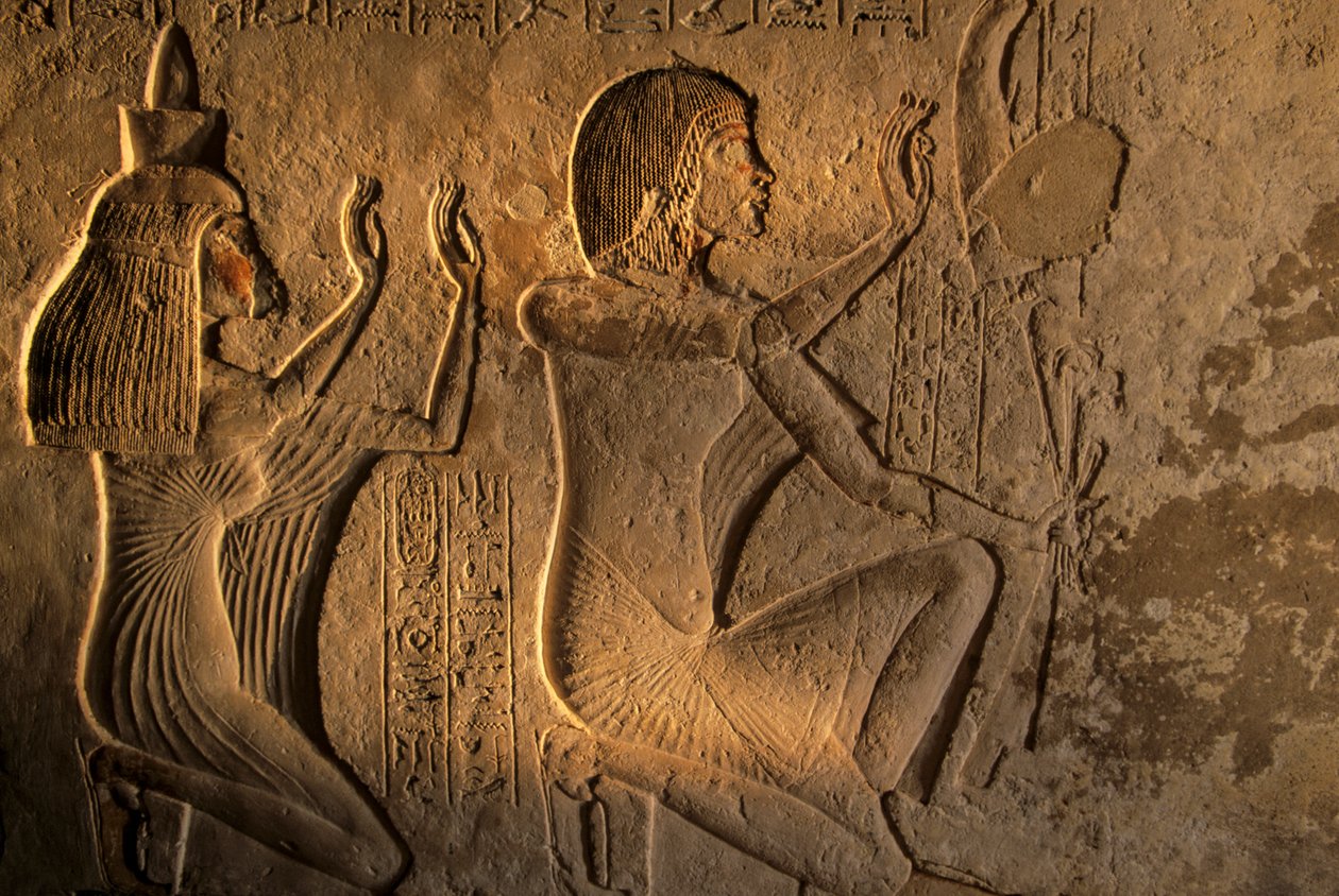 Ägypten; Amarna; mm6741; Archäologie; Artefakt; 18. Dynastie; Echnaton; Amenhotep IV, 2001 (Foto) von Kenneth Garrett