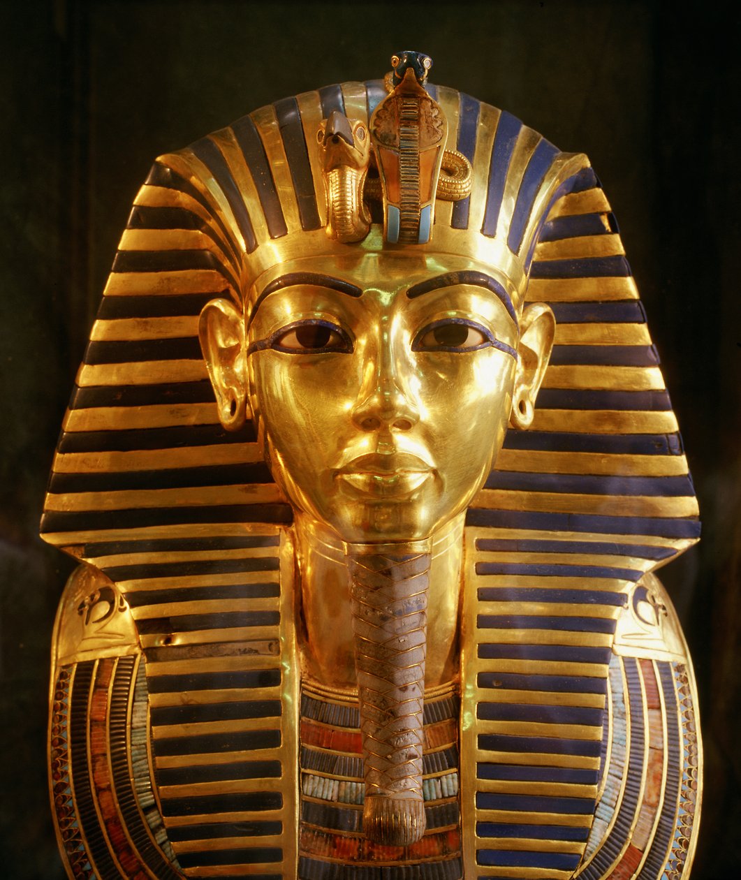 Goldene Totenmaske von König Tutanchamun, Neues Reich, 2002 (Foto) von Kenneth Garrett