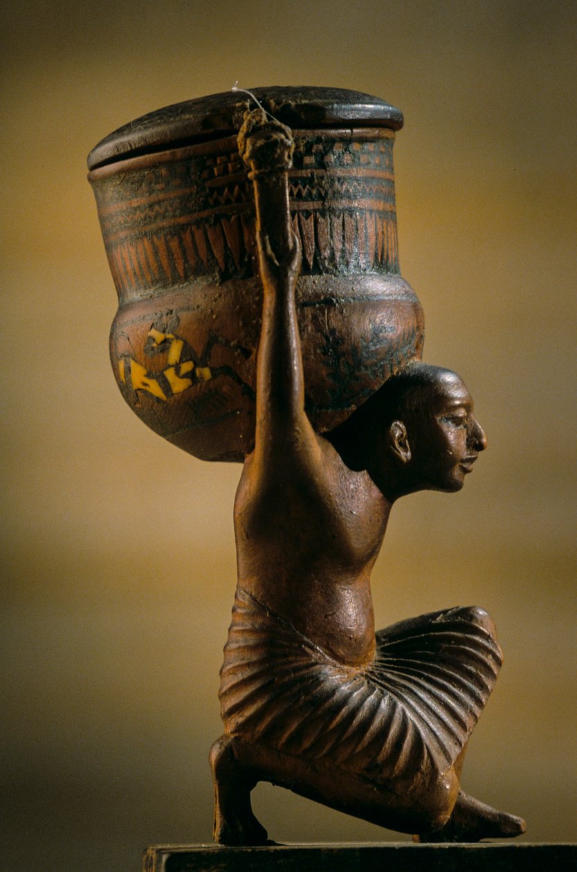 Salbgefäß; Grab von Haity; Regierungszeit von Amenhotep IV; Echnaton; Amarna von Kenneth Garrett