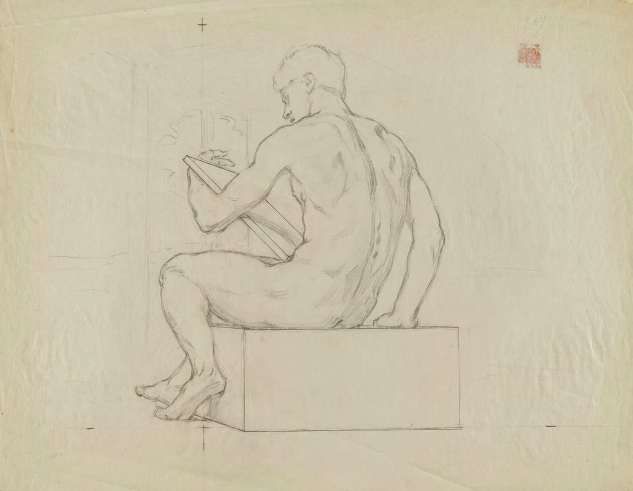 (Iowa State Capitol Rotunde) (Fabriken, Studie für Panel) von Kenyon Cox