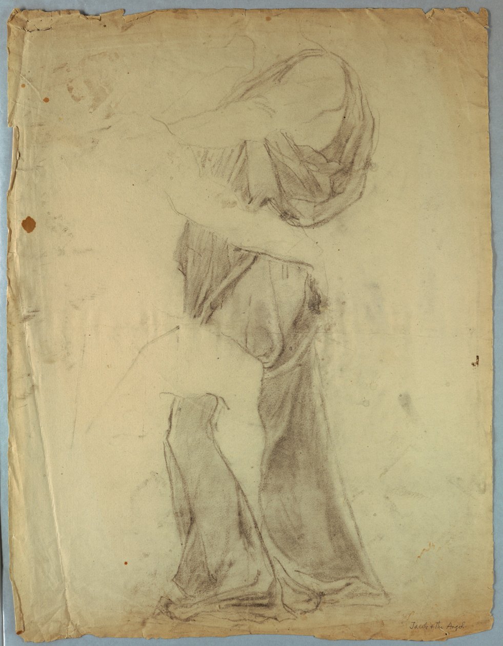 Draperiestudie für "Jakob ringt mit dem Engel" von Kenyon Cox