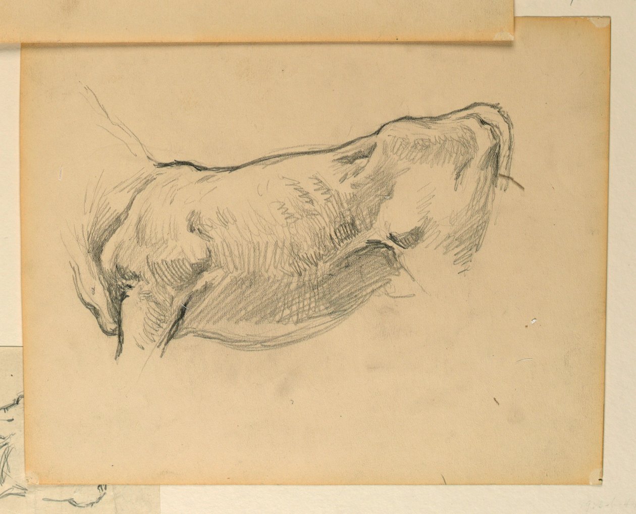 Studie für "Hirten", "Der Fortschritt der Zivilisation: Jagd, Hirten, Landwirtschaft", Staatskapitol, Des Moines, IA von Kenyon Cox