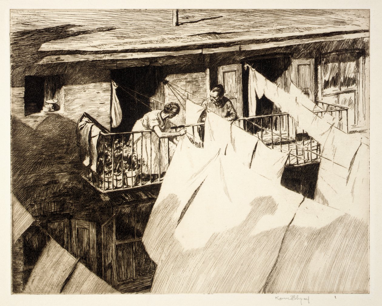 Ein Balkon in der Bank Street von Kerr Eby