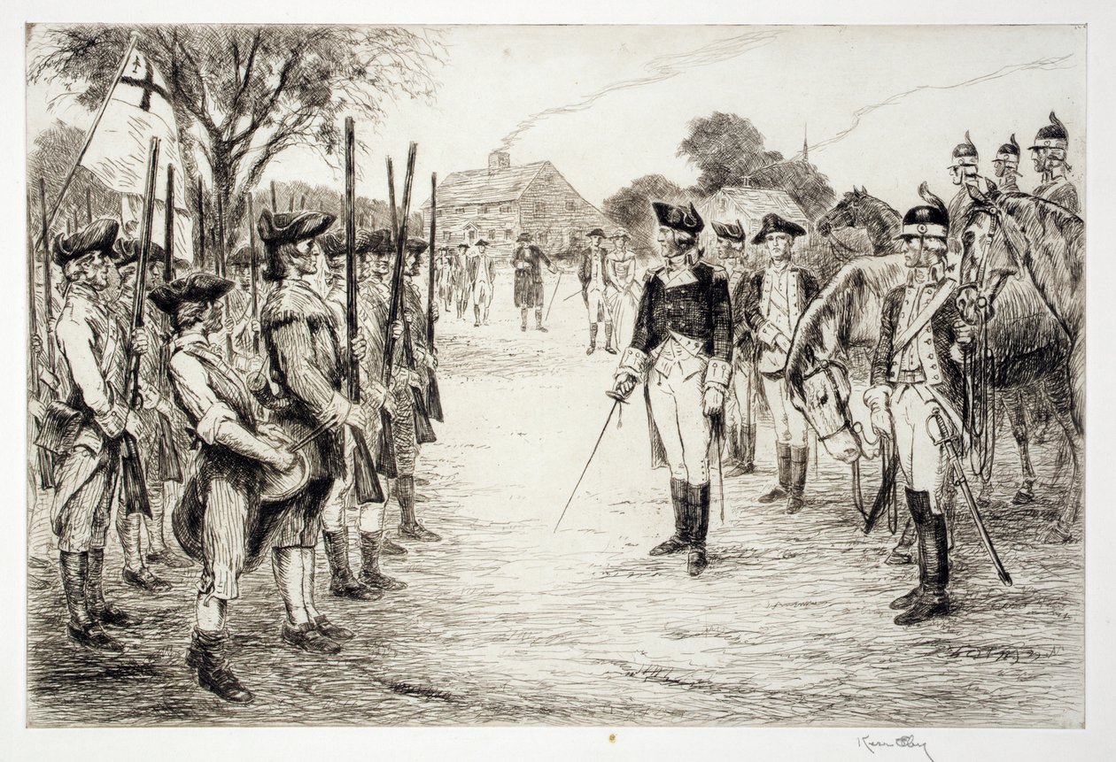 George Washington und seine Truppen von Kerr Eby