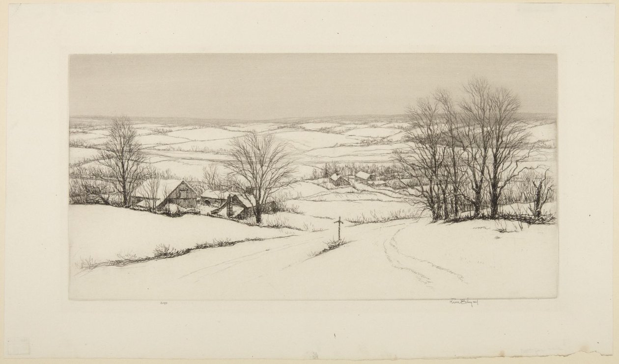 Neuschnee in Neuengland von Kerr Eby