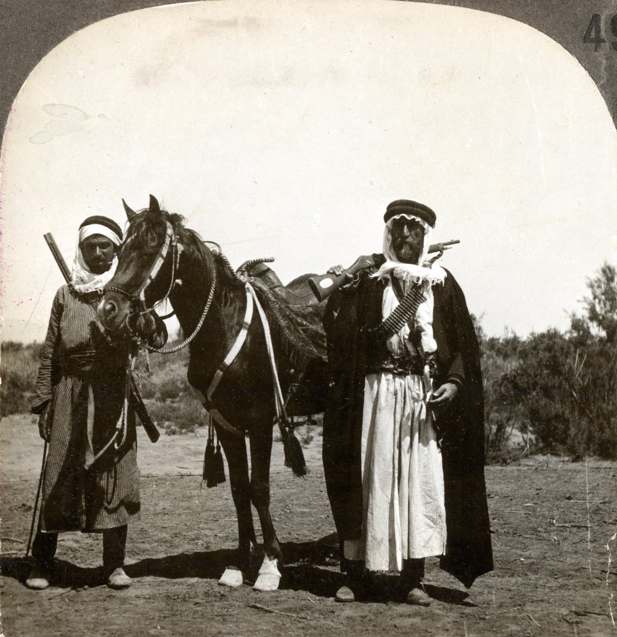 Ein Scheich und sein Leibwächter, Syrien von Keystone View Company