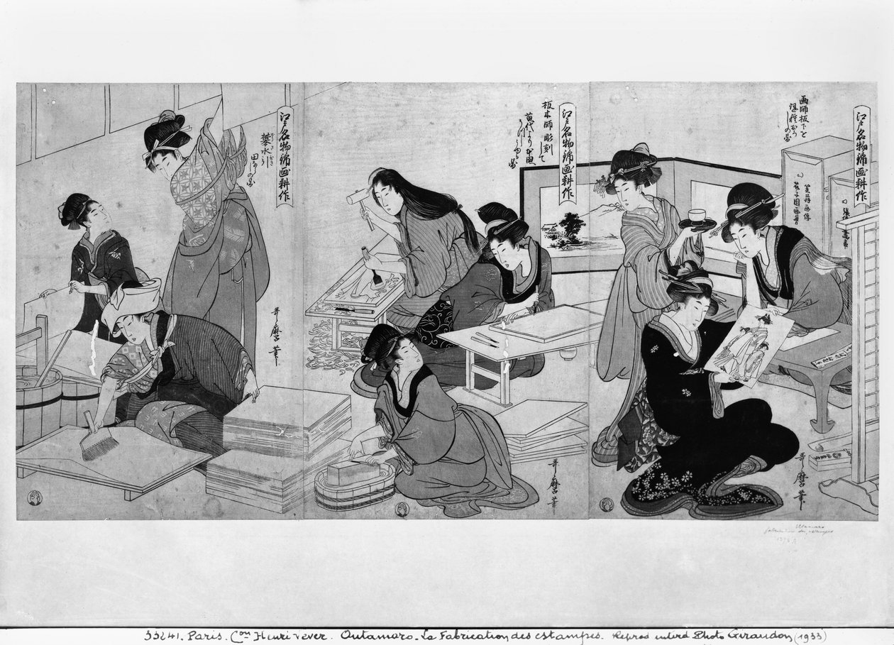 Drucke herstellen von Kitagawa Utamaro