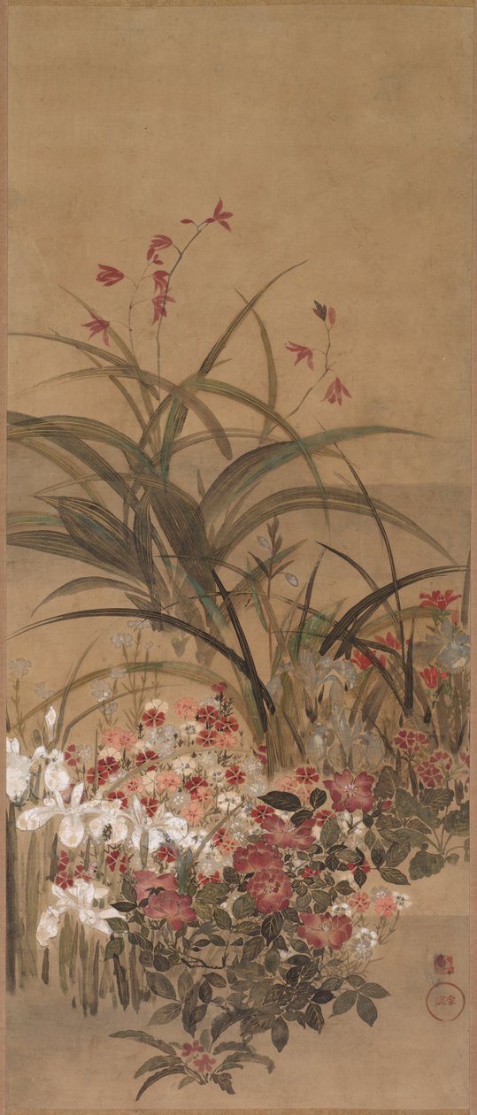 Sommerblumen, Mitte 1600er von Kitagawa Sosetsu