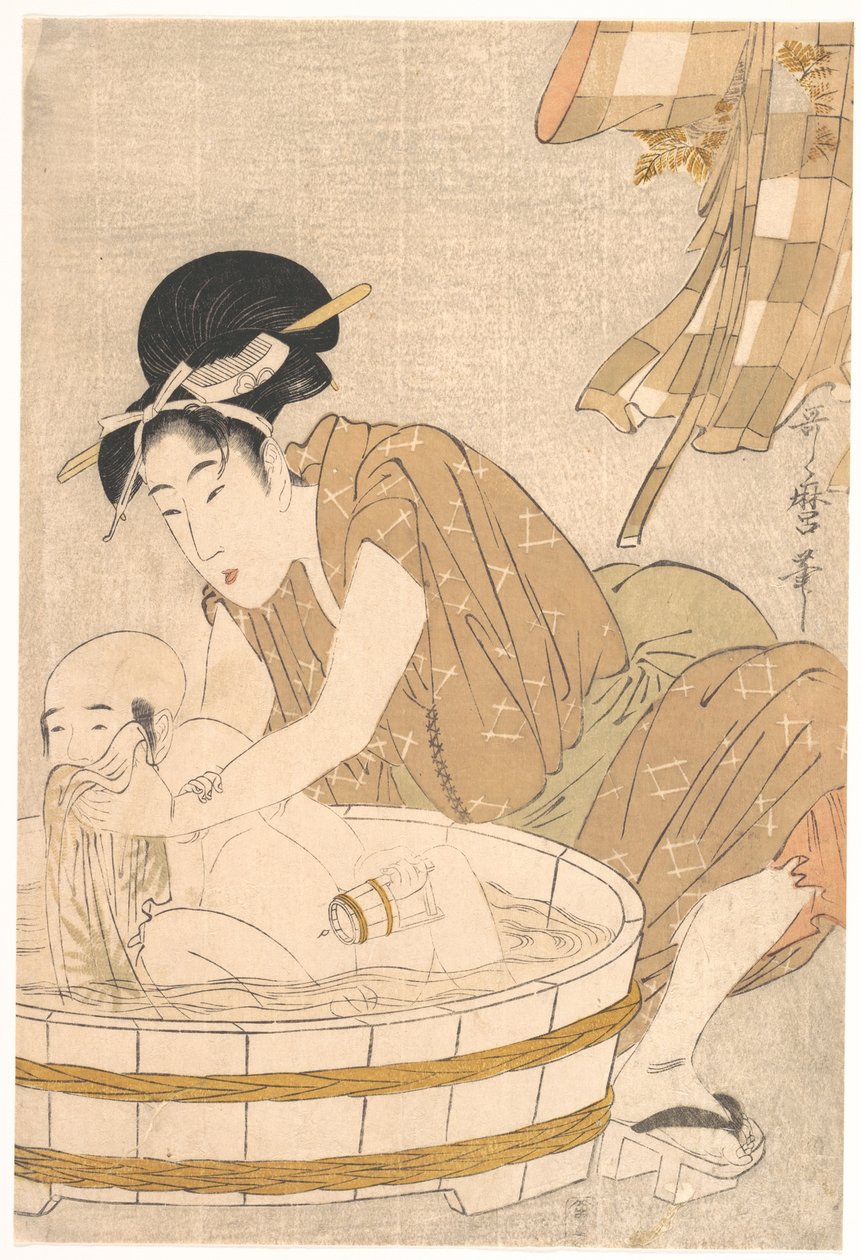 Badezeit (Gyōzui) von Kitagawa Utamaro