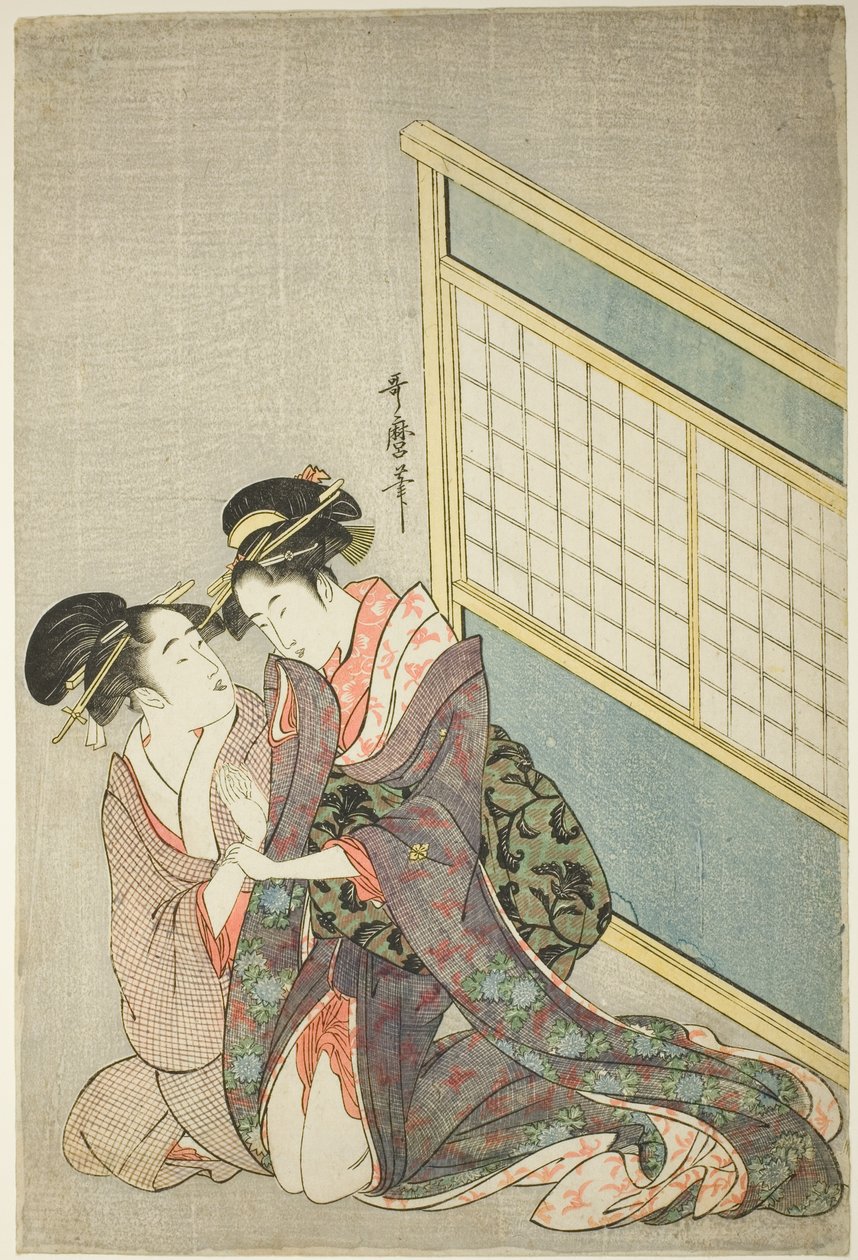 Doppeltes Kissen von Kitagawa Utamaro