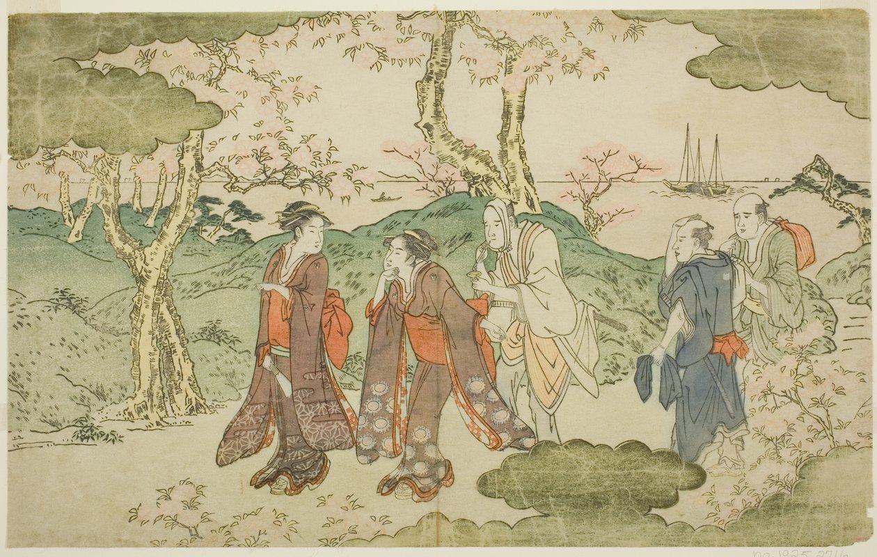Berg Goten, aus dem illustrierten Buch "Statue von Fugen (Fugen-zo)" von Kitagawa Utamaro