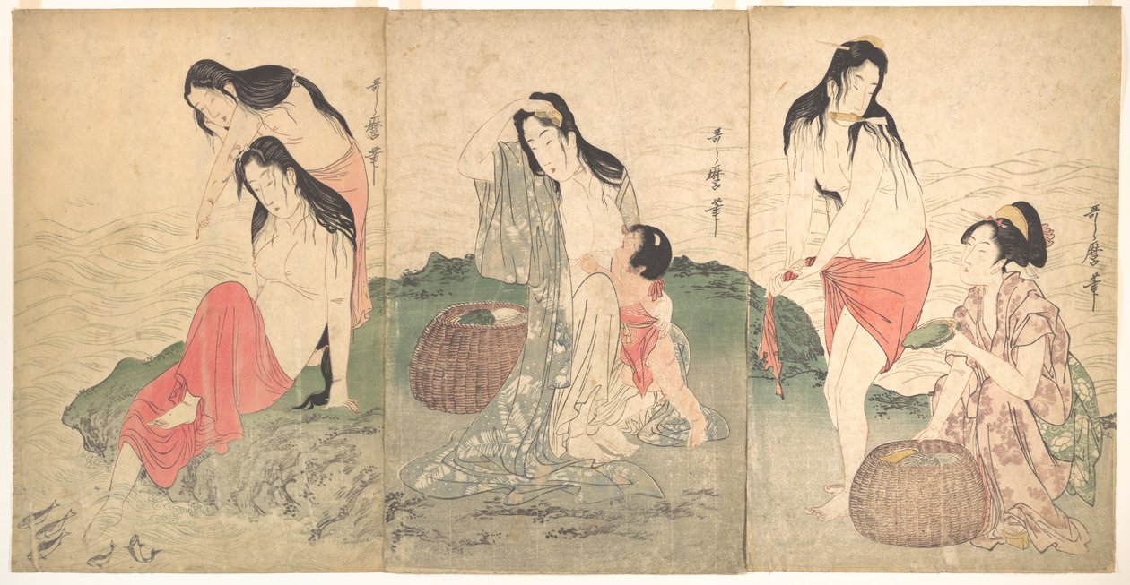Die Awabi-Fischer von Kitagawa Utamaro