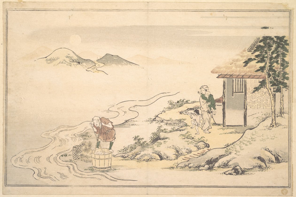 Der Vollmond zur Zeit der Imo-Ernte von Kitagawa Utamaro