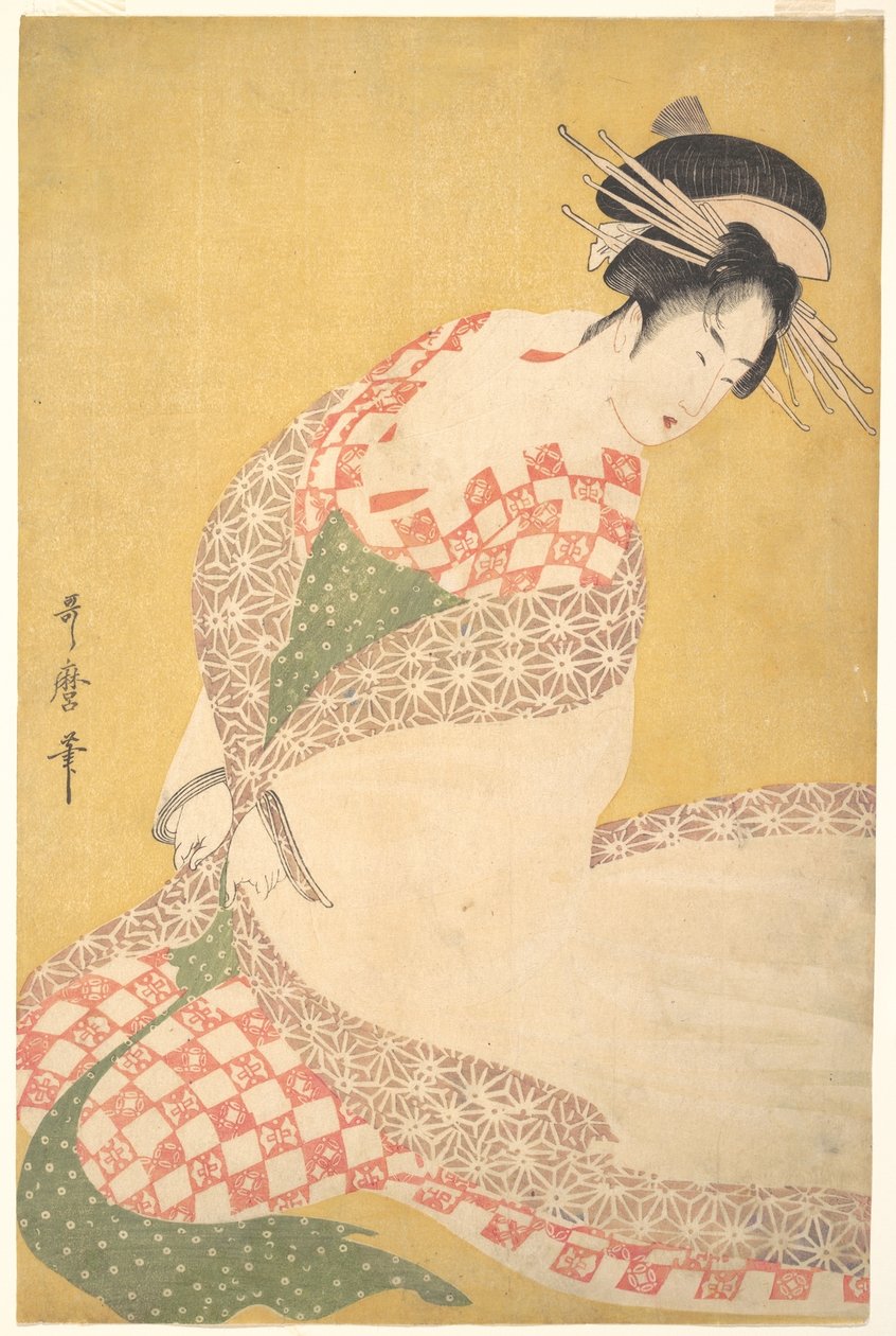 Der äußere Mantel von Kitagawa Utamaro