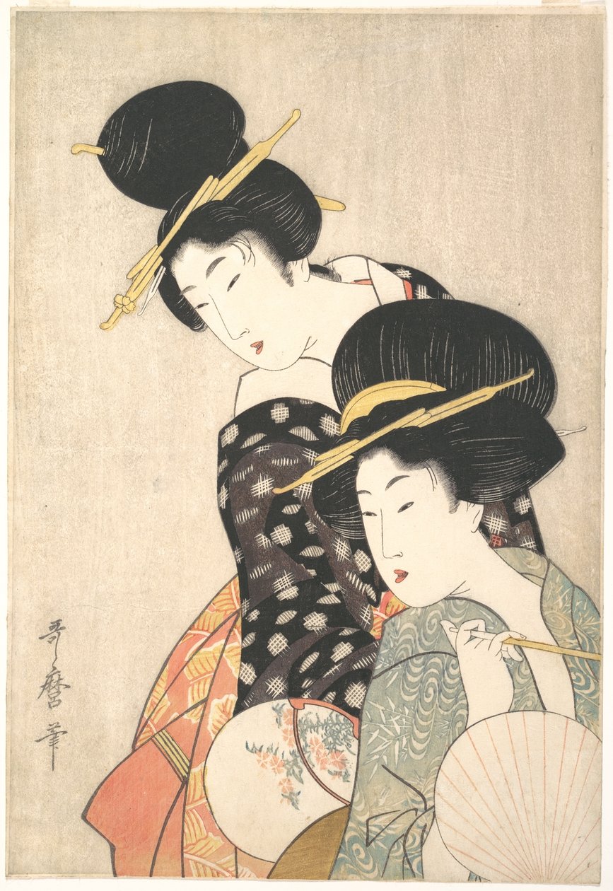 Zwei Frauen von Kitagawa Utamaro