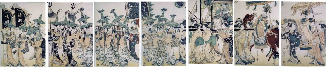 Yoshiwara Improvisation von Kitagawa Utamaro