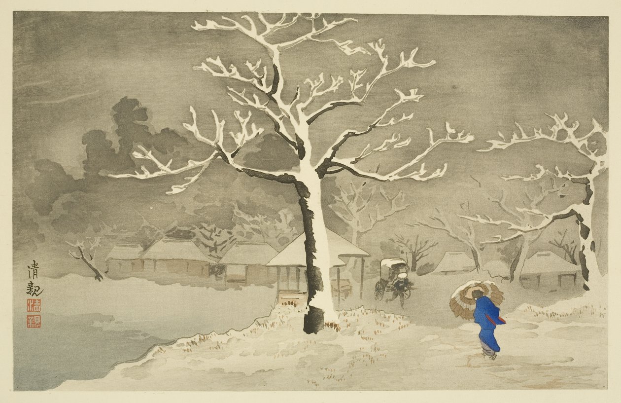 Unteres Ufer bei Mimeguri, Mukojima von Kiyochika Kobayashi