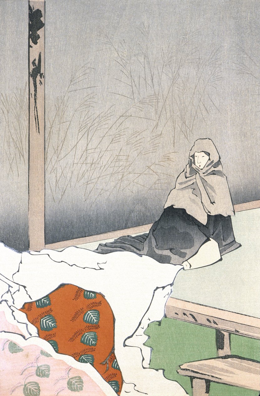 Die Tänzerin Hotoke Gozen im Giōji von Kobayashi Kiyochika