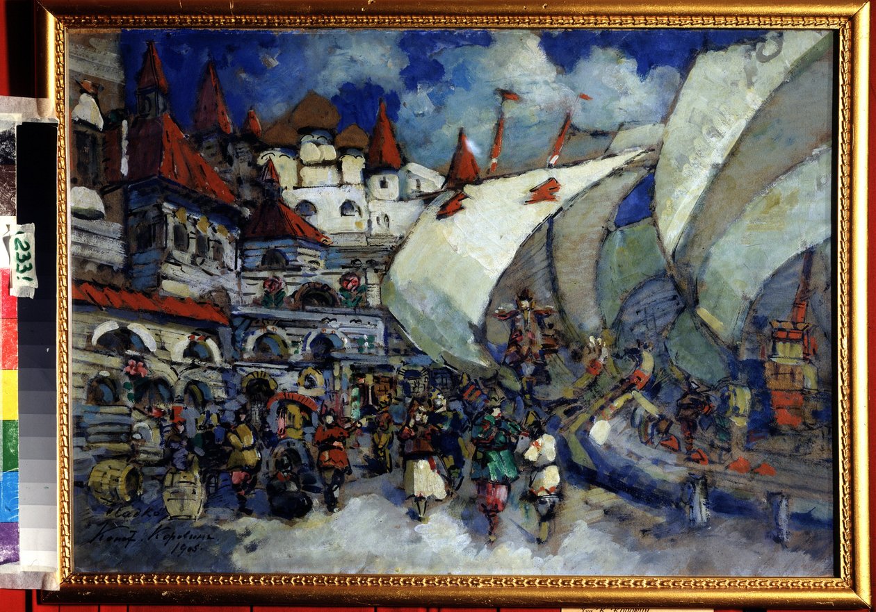 Bühnenbild für die Oper Sadko von N. Rimski-Korsakow von Konstantin Alekseevich Korovin