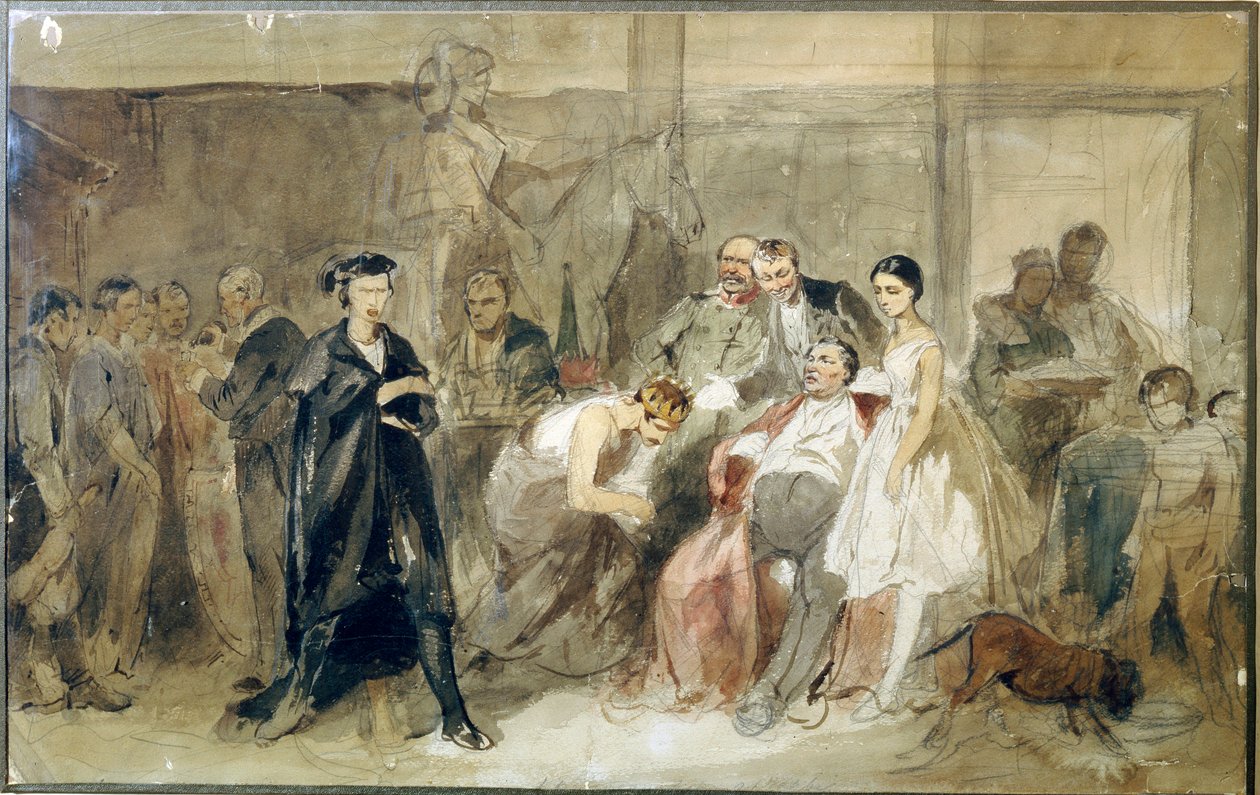 Hinter dem Vorhang im Leibeigenentheater von Konstantin Alexandrovich Trutovsky