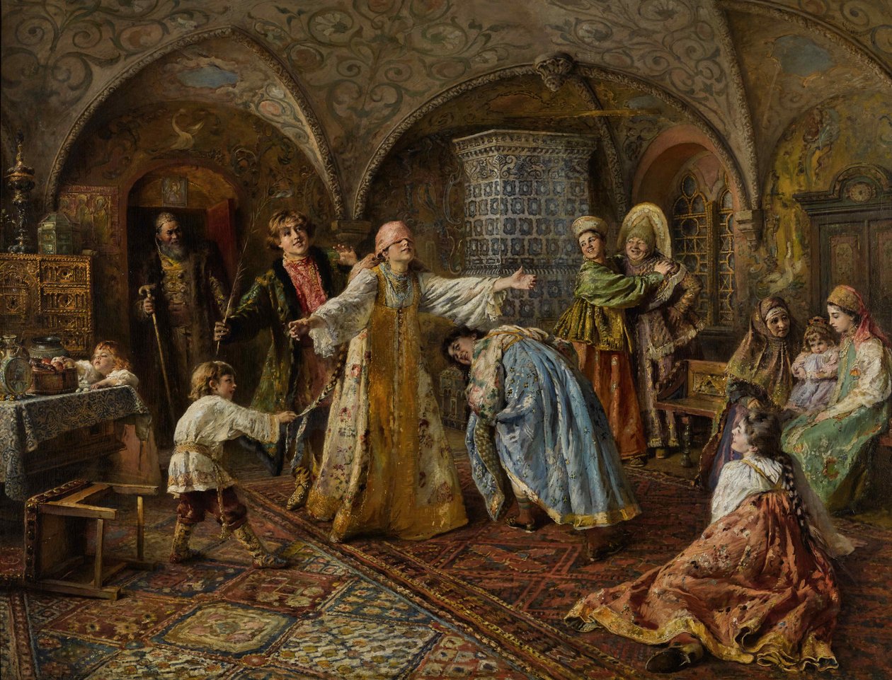 Blinde Kuh von Konstantin Egorovich Makovsky