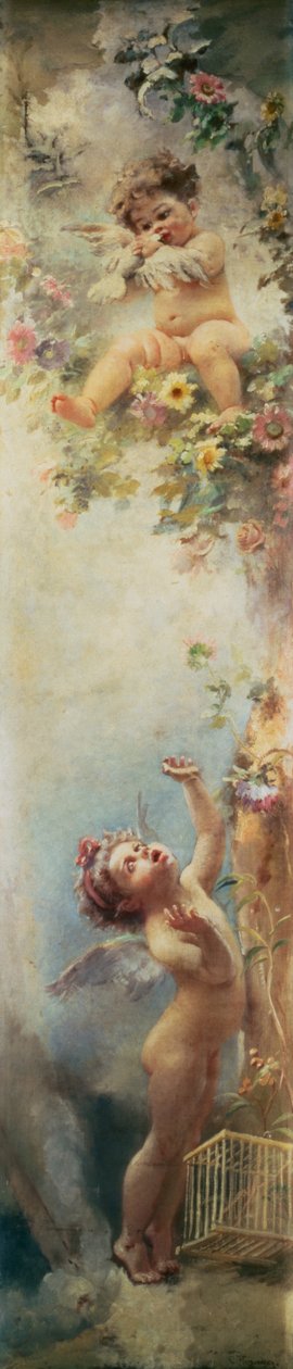 Putti beim Spielen von Konstantin Egorovich Makovsky