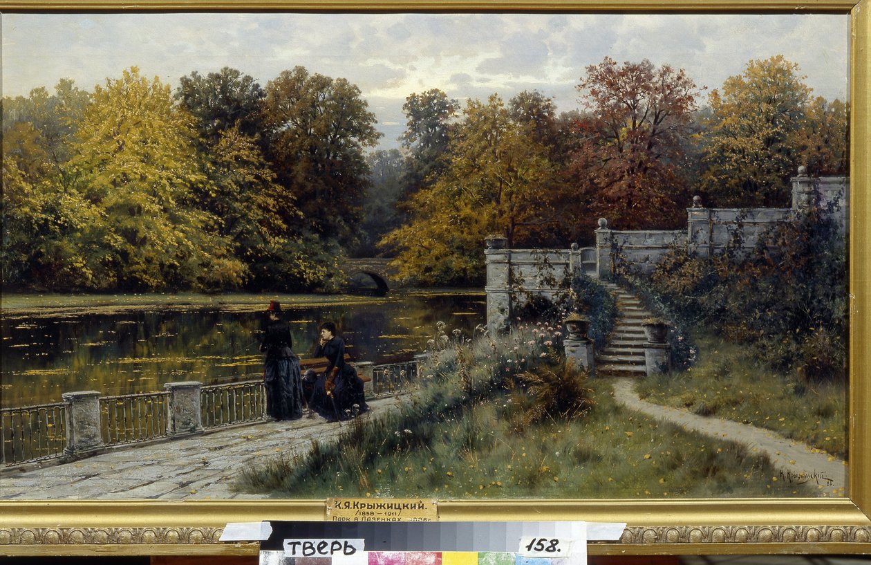 Der Lazienki-Park (Warschau, Polen) von Konstantin Yakovlevich Kryzhitsky
