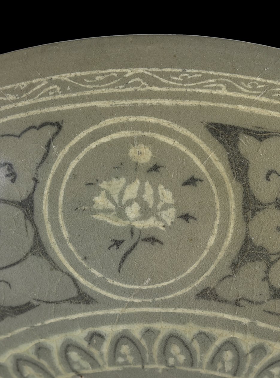 Schale mit Kranichen und Wolken, ca. 1150-1200 von Korean School