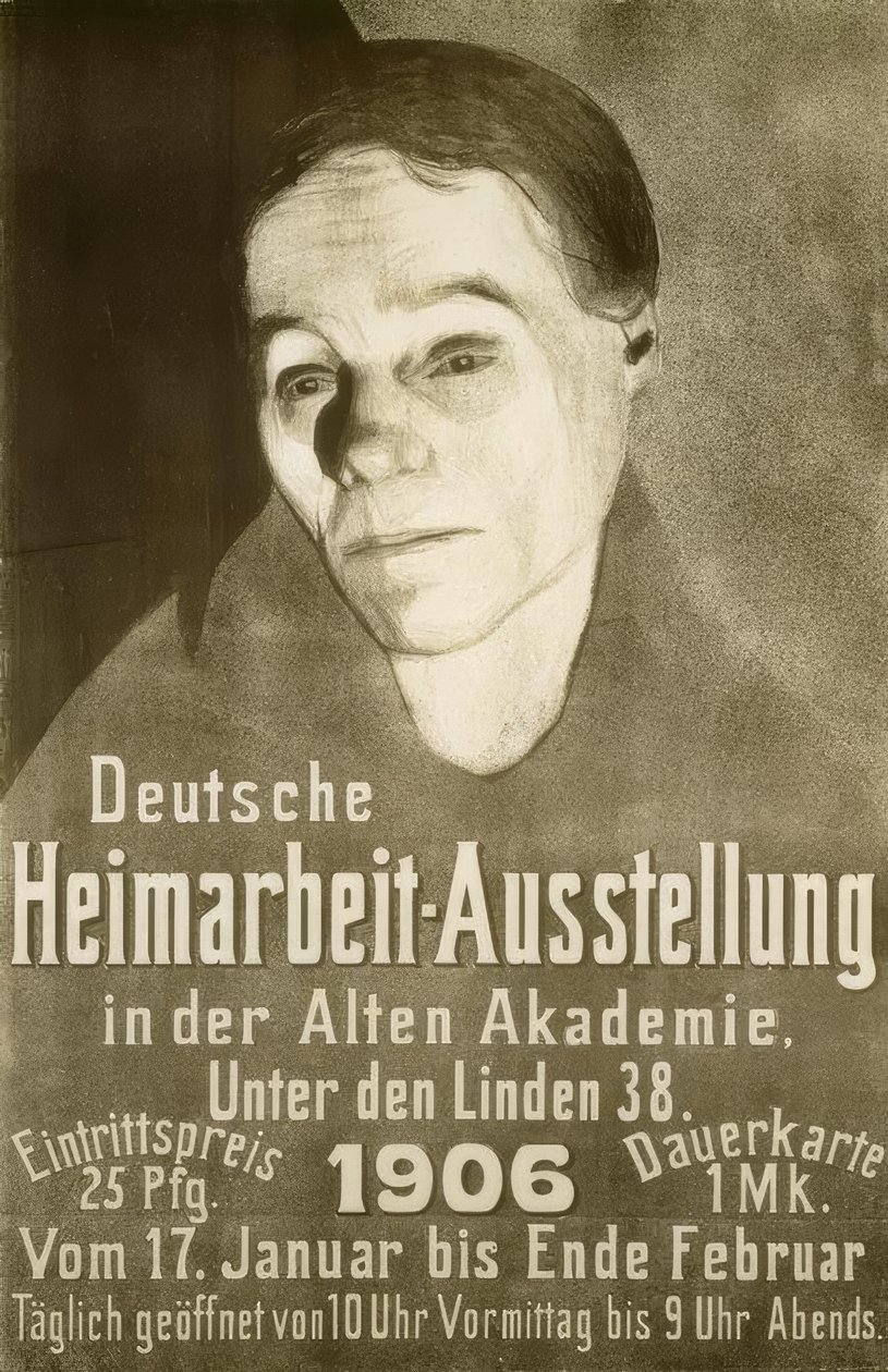 Deutsche Heimarbeit-Ausstellung in der Alten Akademie von Käthe Kollwitz