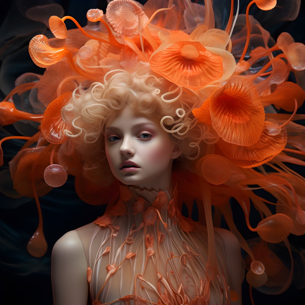 Porträt der Unterwasser-Anemonen Göttin von Kurt Heppke