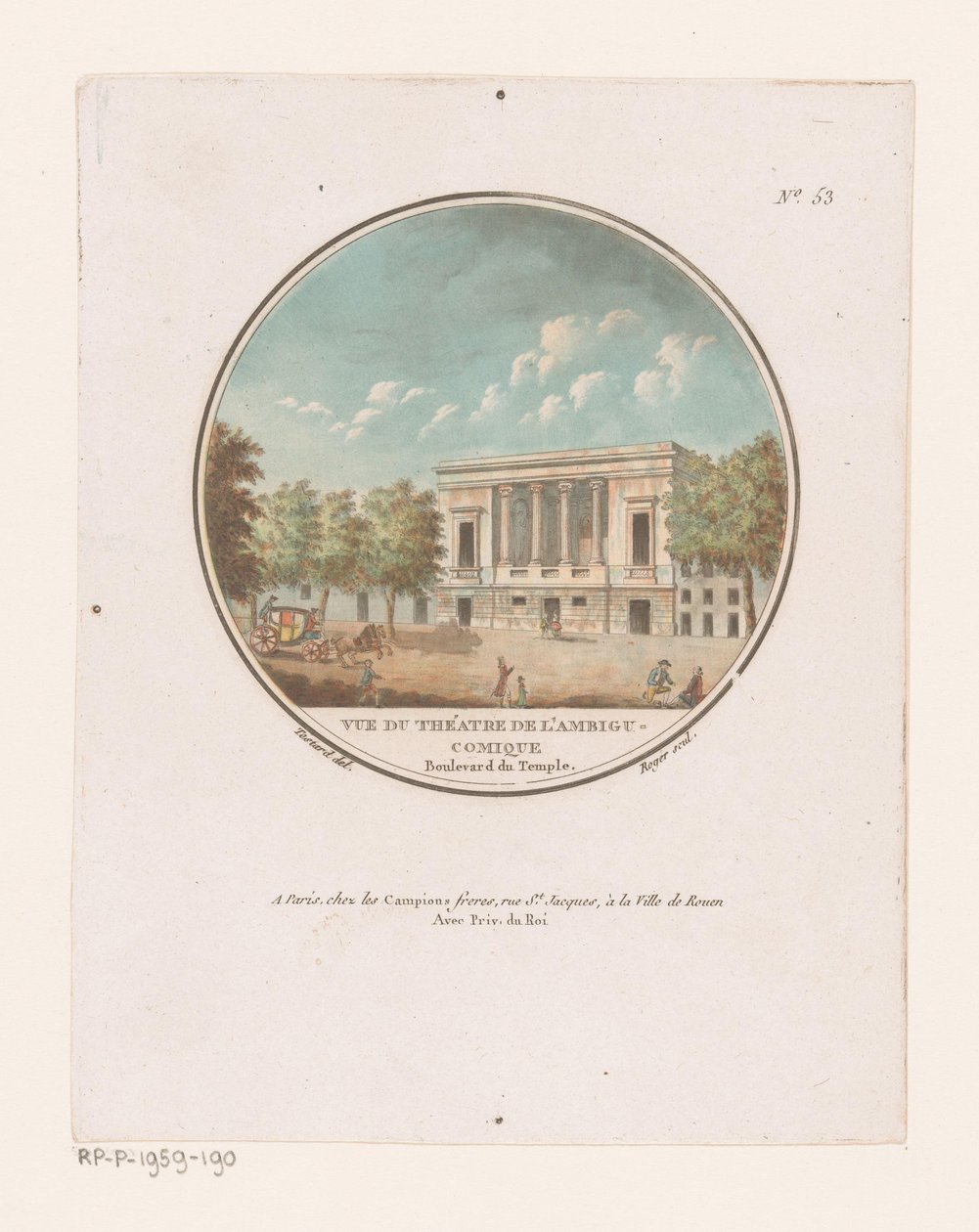 Ansicht des Théâtre de l