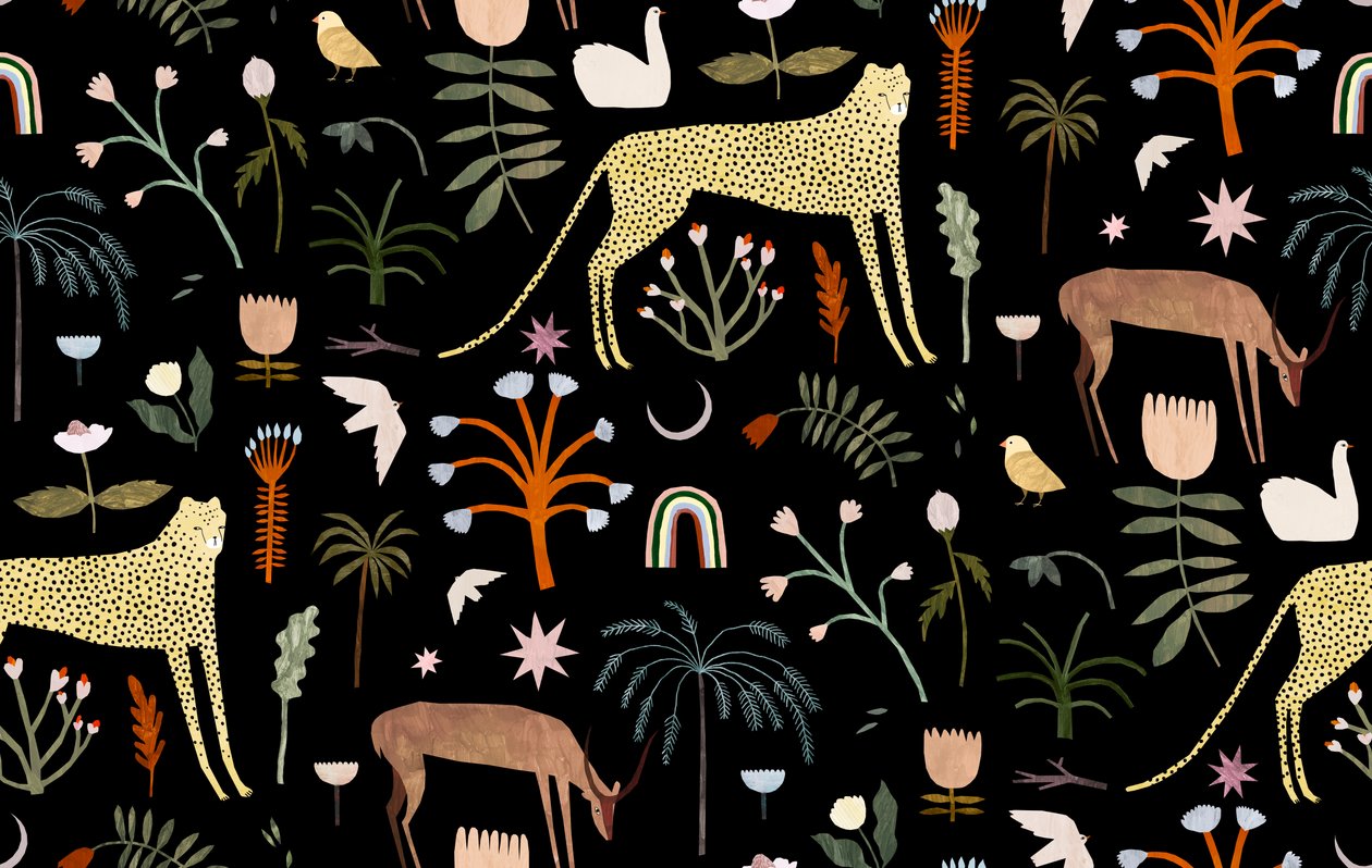 Wildgartenmuster, 2018 von Léa Le Pivert